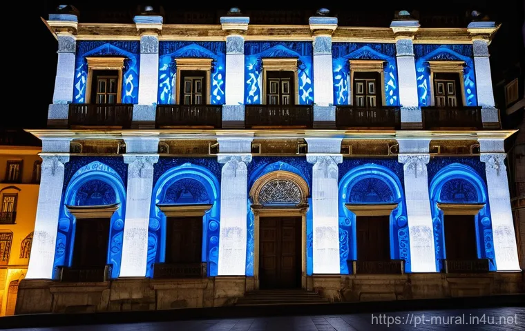 벽화와 현대 미술의 연결 - **A Vibrant Lisbon Street Art Gallery:** A dynamic, sun-drenched street in a historic Lisbon neighbo...
