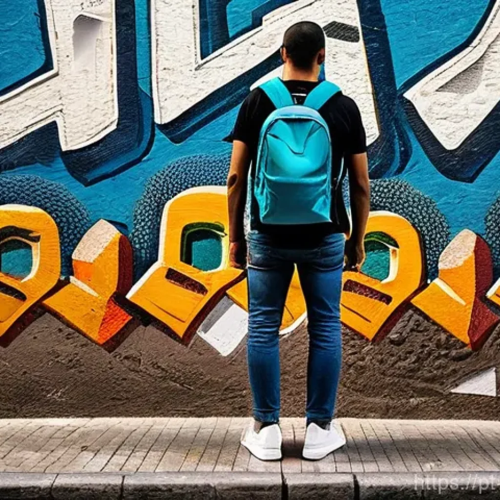 벽화 여행 필수 준비물 - **Urban Art Explorer in Action:**
"A vibrant street scene in Lisbon, Portugal, on a sunny day. A...