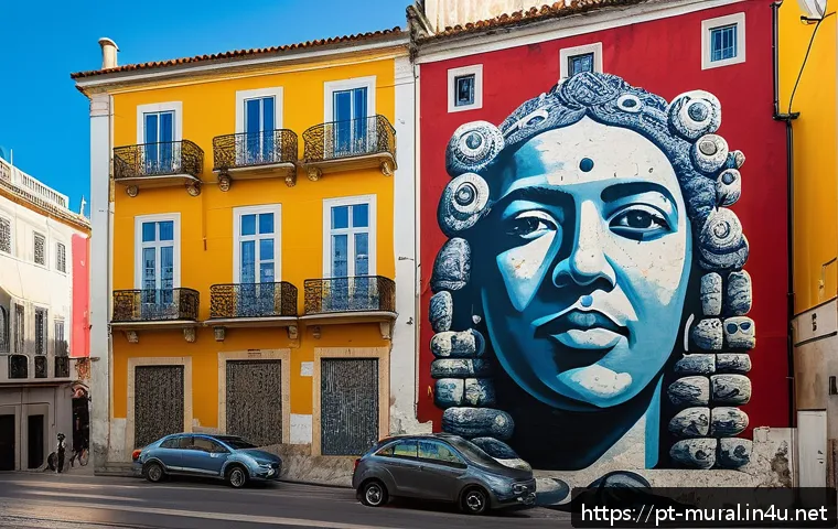 벽화마을 아트 투어 - A vibrant urban mural in Lisbon’s Alfama neighborhood, featuring contemporary street art and graffit...